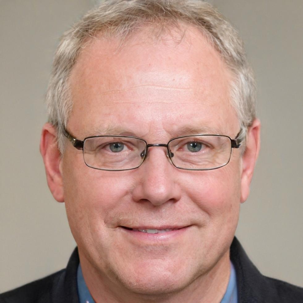 Rodney McBride reviewing financial documentation